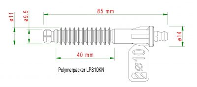 Injektionspacker LSP10KN für Bohrloch 10 mm