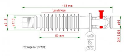 Injektionspacker LSP18QS für Bohrloch 18 mm