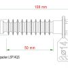 Injektionspacker LSP14QS für Bohrloch 14 mm.