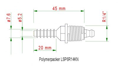 Injektionspacker LSP6R14KN für Bohrloch 6 mm