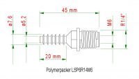 Injektionspacker LSP6R14M6 für Bohrloch 6 mm