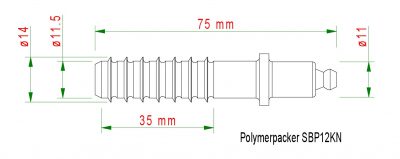 Injektionspacker SPP12KN für Bohrloch 12 mm