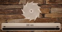 Dissolver 100 mm aus Polyamid 6 mit Dissolverwelle 300 mm lang, aus 10 mm sechskant Stahl