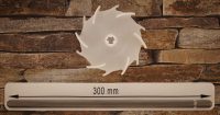 Dissolver 100 mm aus Polyamid 6 mit Dissolverwelle 300 mm lang, aus 10 mm sechskant Edelstahl rostfrei
