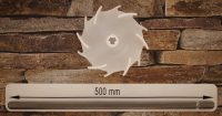 Dissolver 100 mm aus Polyamid 6 mit Dissolverwelle 500 mm lang, aus 10 mm sechskant Edelstahl rostfrei