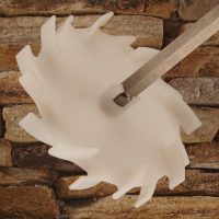 Dissolver 150 mm med axel i rostfritt stål