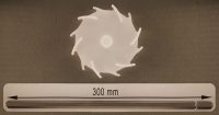 Dissolver 100 mm für Lebensmitteln und Medizintechik mit Dissolverwelle 300 mm lang