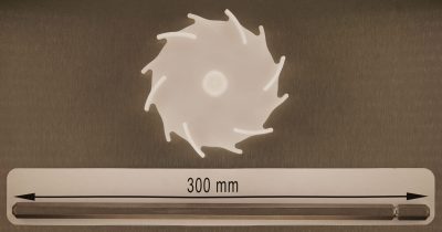Dissolver 100 mm für Lebensmitteln und Medizintechik mit Dissolverwelle 300 mm lang