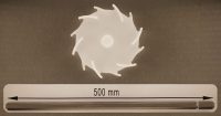 Dissolver 100 mm für Lebensmitteln und Medizintechik mit Dissolverwelle 500 mm lang