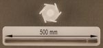 Dissolver 45 mm für Lebensmitteln und Medizintechik mit Dissolverwelle 500 mm lang