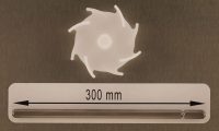Dissolver 75 mm für Lebensmitteln und Medizintechik mit Dissolverwelle 300 mm lang