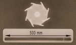 Dissolver 75 mm für Lebensmitteln und Medizintechik mit Dissolverwelle 500 mm lang