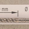 Hochleistungs- Hartmetall- Gesteinsbohrer 12 x 400 mm mit 4 Vollhartmetall-Schneiden
