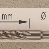Hochleistungs- Hartmetall- Gesteinsbohrer 14 x 950 mm mit 4 Vollhartmetall-Schneiden